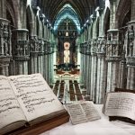 In primo piano: codice  Gaffurio. Archivio Veneranda Fabbrica del Duomo