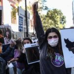 Protest outside Iranian Consulate in Istanbul following Mahsa Amini’s death